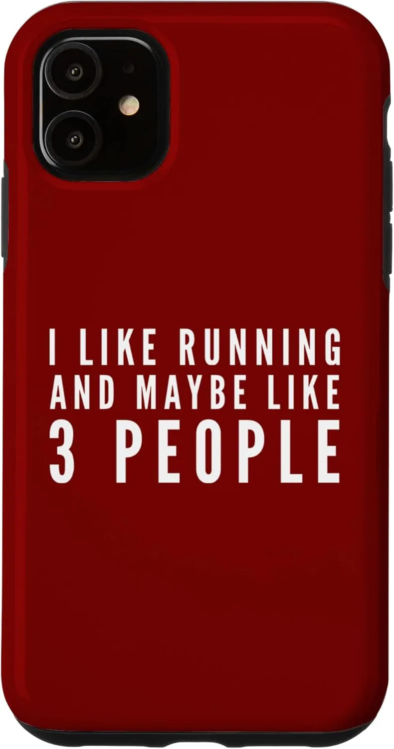 iPhone 11 Funny Running Marathon Runner Fitness Sports Trainer Humor Case