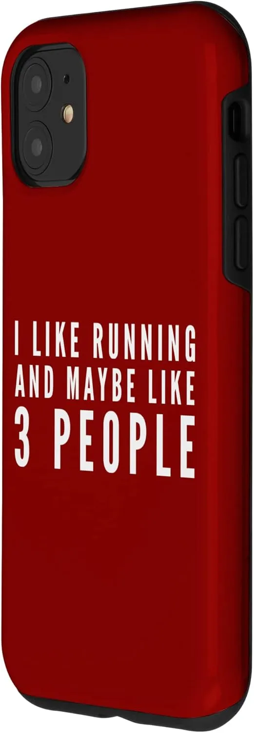 iPhone 11 Funny Running Marathon Runner Fitness Sports Trainer Humor Case