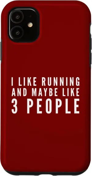 iPhone 11 Funny Running Marathon Runner Fitness Sports Trainer Humor Case