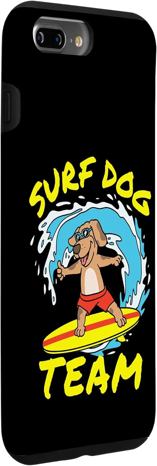 iPhone 7 Plus/8 Plus Dog Surfing Surf Dog Team Surfboard Wave Competition Case