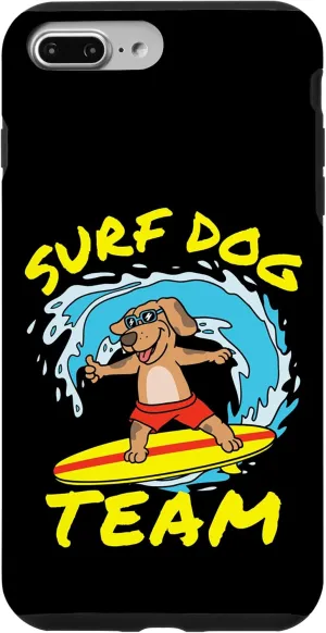 iPhone 7 Plus/8 Plus Dog Surfing Surf Dog Team Surfboard Wave Competition Case