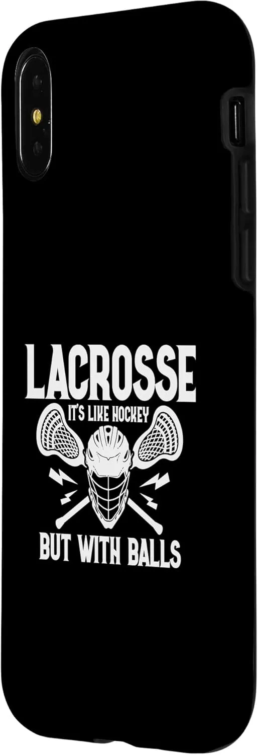 iPhone X/XS Funny Lacrosse Saying Player Team Trainer Lacrosse Case