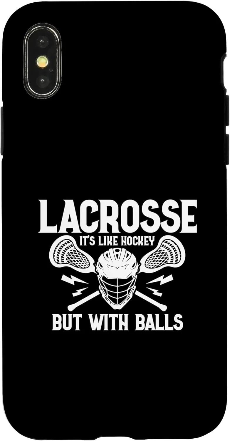 iPhone X/XS Funny Lacrosse Saying Player Team Trainer Lacrosse Case