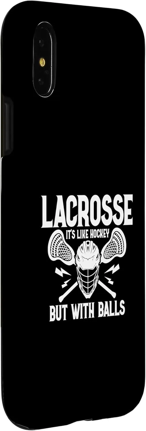 iPhone X/XS Funny Lacrosse Saying Player Team Trainer Lacrosse Case