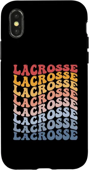 iPhone X/XS Lacrosse Player Coach Team Trainer Lax Lax Groovy Case