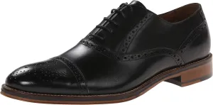 Johnston & Murphy Men's Conard Cap Toe Oxford,Black,13 M US