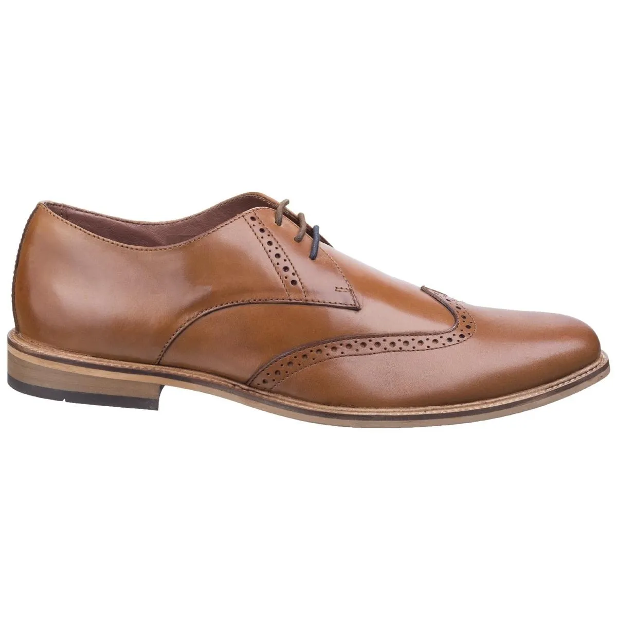 Lambretta Franky Brogue King Lace Shoe Tan