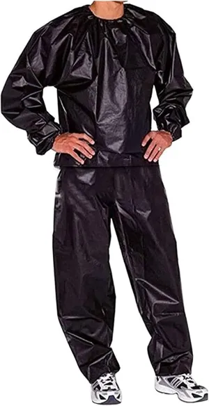 LIYUN Sweat Suit for Men Women Professional Sauna Suit Waist Trainer Thermal Suit Body Shaper Sports Suit Sauna Suits Sauna Suits(Black,3X-Large)