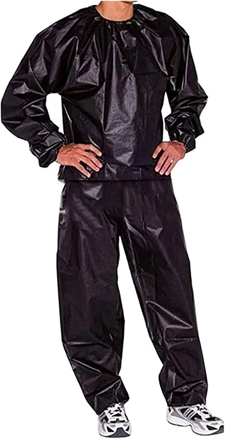 LIYUN Sweat Suit for Men Women Professional Sauna Suit Waist Trainer Thermal Suit Body Shaper Sports Suit Sauna Suits Sauna Suits(Black,3X-Large)