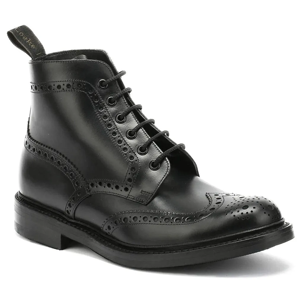 Loake Bedale Burnished Leather Men's Brogue Derby Boots