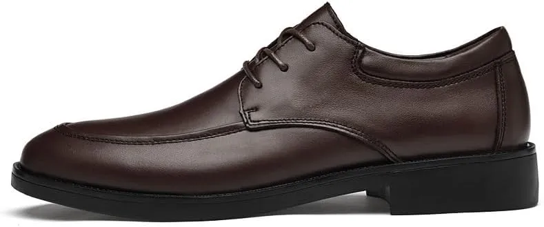Men Oxford Shoes Classic Lace Up Evening Cap Toe Design Vegan Leather Anti-Slip Non Slip Office Business