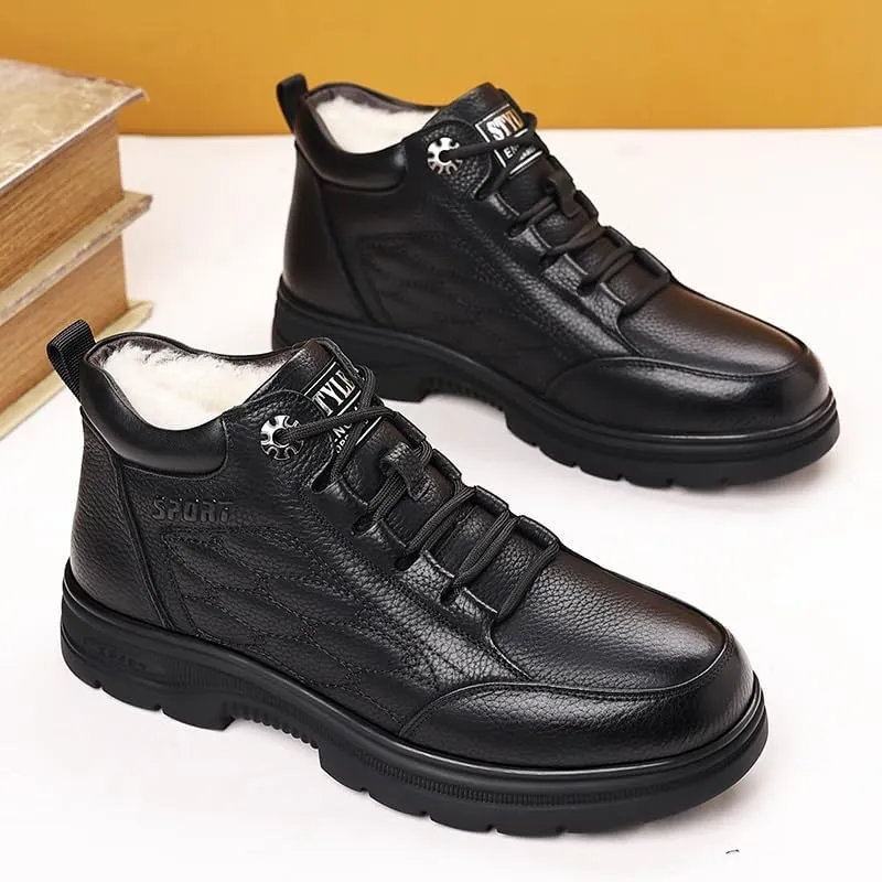 Men's Brogue Oxfords Comfort Hand Stitched Business Formal Derby Shoes for Men