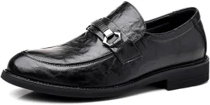 Men’s Comfortable Dress Shoes Mens Non-Slip Breathable Leather Brogue Shoes Classic Office Derby Shoes(9)