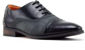 Men's D-582 Baker Derby Cap Toe Lace Up Combined Dress Shoes