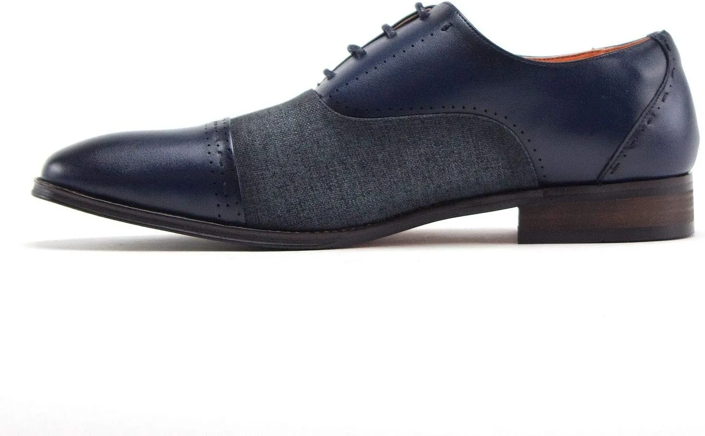 Men's D-582 Baker Derby Cap Toe Lace Up Combined Dress Shoes