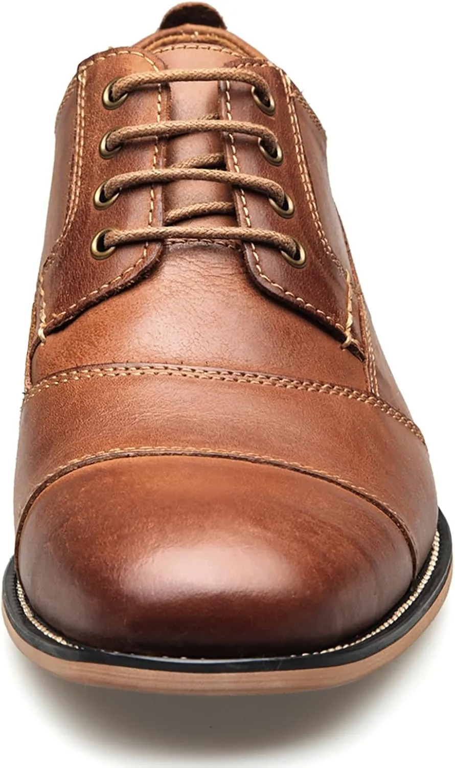 Men's Dress Shoes Leather Formal Business Oxford Derby Brogue Retro Dress Shoes for Men