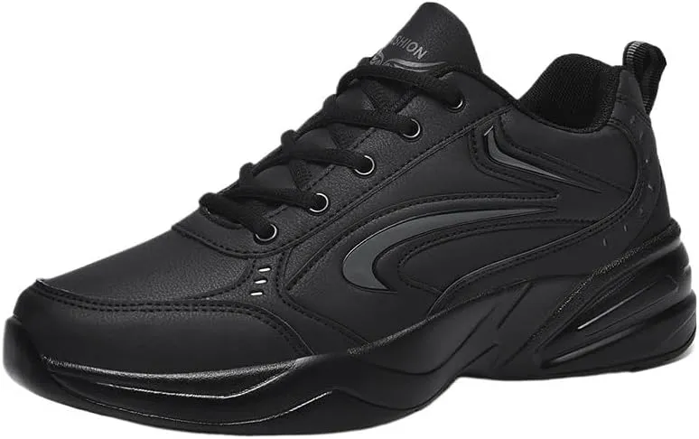 Men's Fashion Sneaker Air Cushion Running Shoes for Men Athletics Non Slip Soft Sole Work Gym Sport Cross Trainer Tennis Shoes Lace-Up Lightweight Walking Shoe