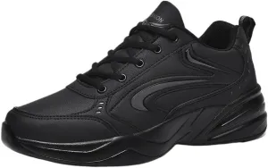 Men's Fashion Sneaker Air Cushion Running Shoes for Men Athletics Non Slip Soft Sole Work Gym Sport Cross Trainer Tennis Shoes Lace-Up Lightweight Walking Shoe