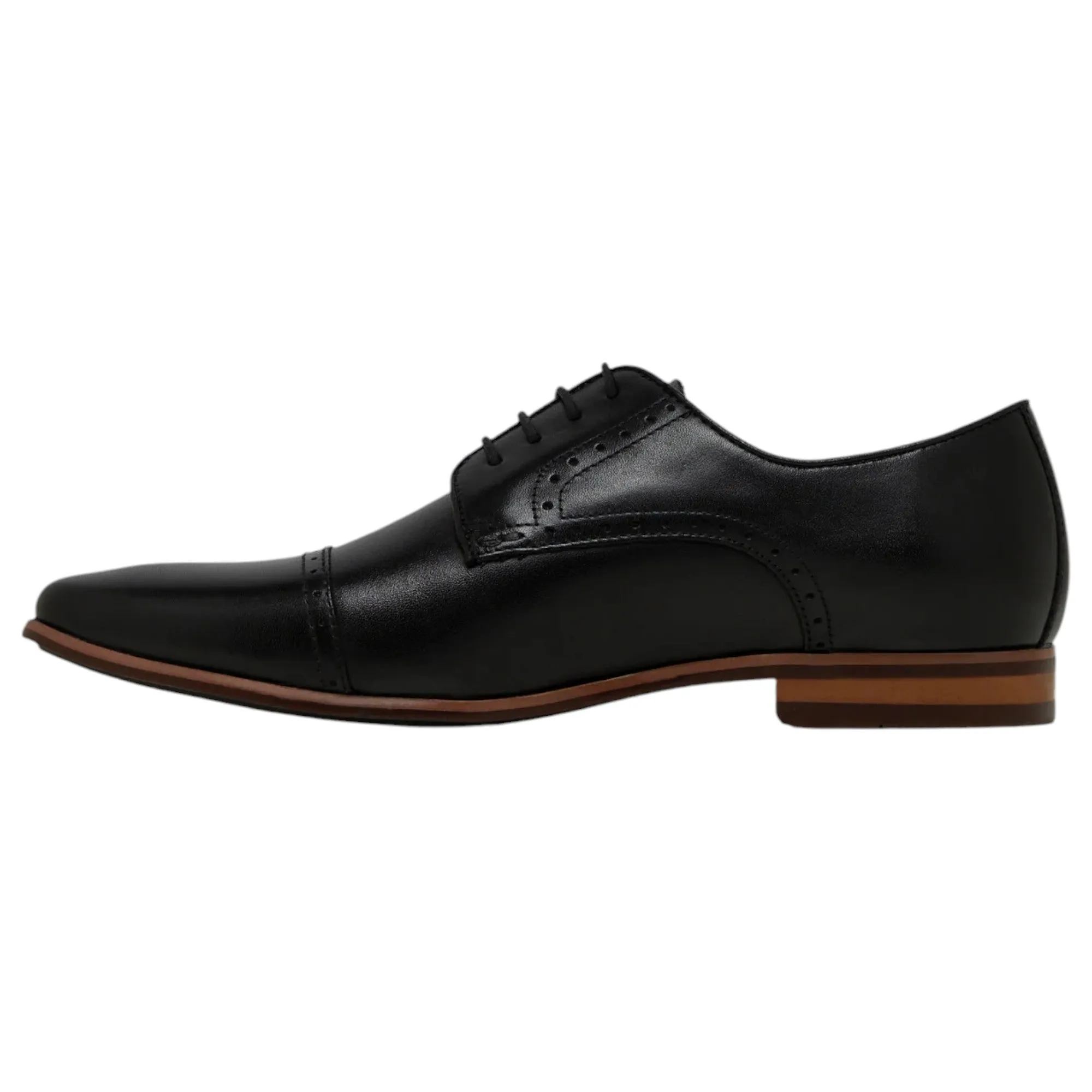 Mens Julius Marlow Lotus Formal Dress Work Black Leather Lace Up Shoes