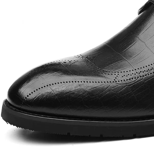 Mens Leather Dress Shoes Modern Classic Lace-up Oxfords Shoes for Men Casual Business Wedding Derby Shoes