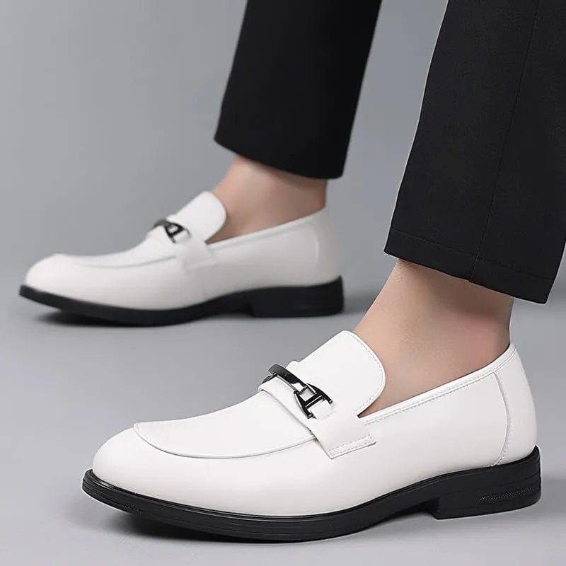 Mens Modern Classic Slip On Oxfords Men's Patent Leather Wingtip Brogue Dress Shoes