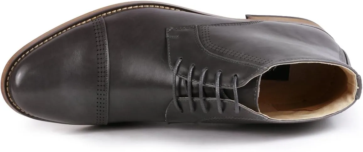 Metrocharm MC115 Men's Lace Up Cap Toe Dress Ankle Chukka Oxford Boot