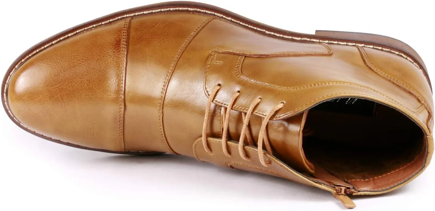 Metrocharm MC147 Men's Cap Toe Formal Dress Casual Oxford Ankle Boot
