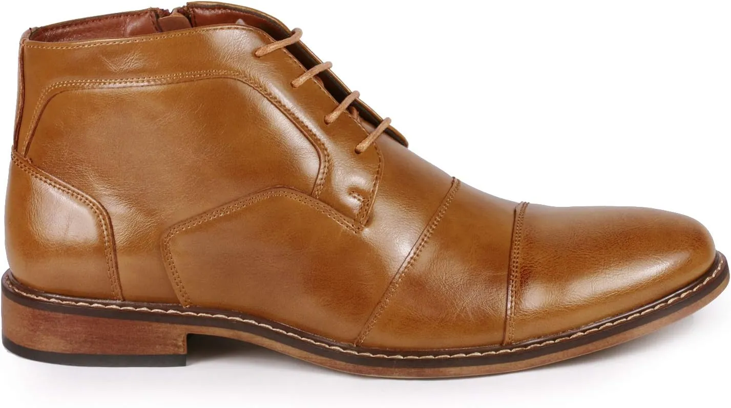 Metrocharm MC147 Men's Cap Toe Formal Dress Casual Oxford Ankle Boot