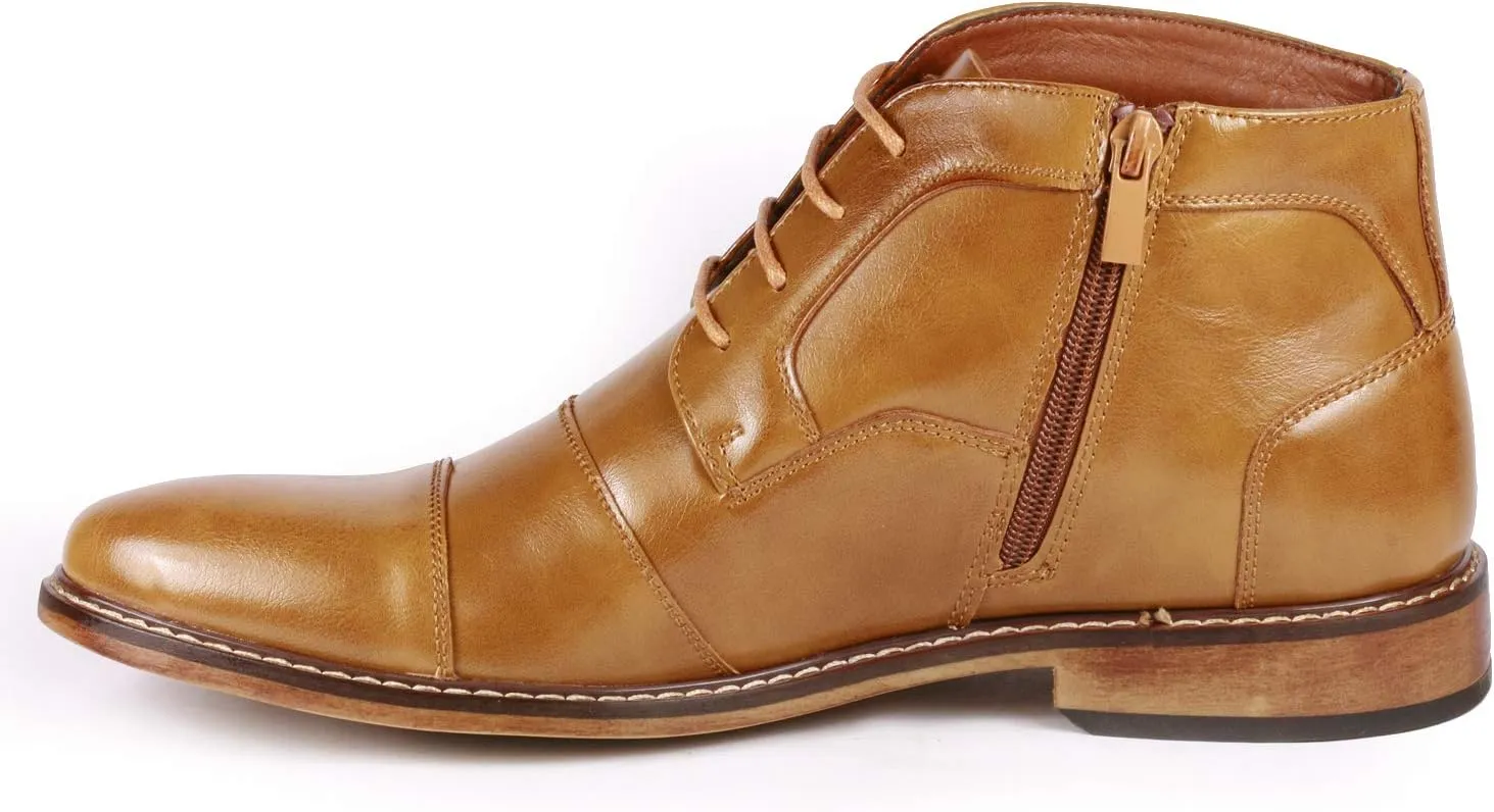 Metrocharm MC147 Men's Cap Toe Formal Dress Casual Oxford Ankle Boot