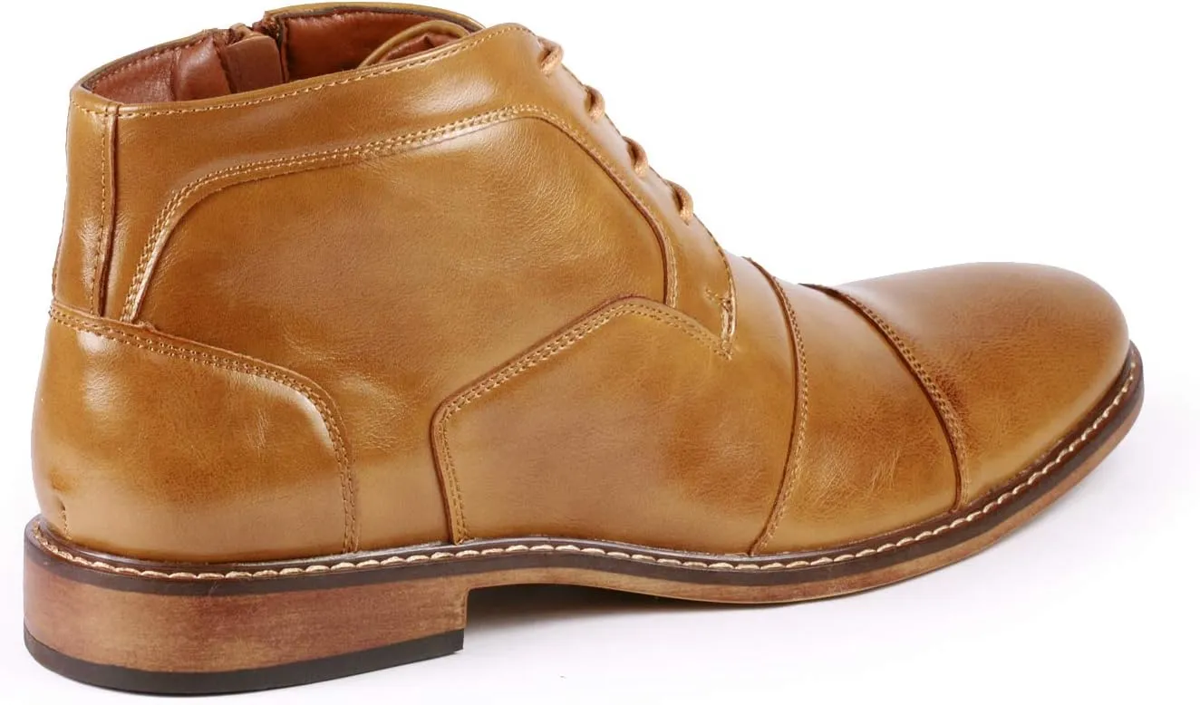 Metrocharm MC147 Men's Cap Toe Formal Dress Casual Oxford Ankle Boot