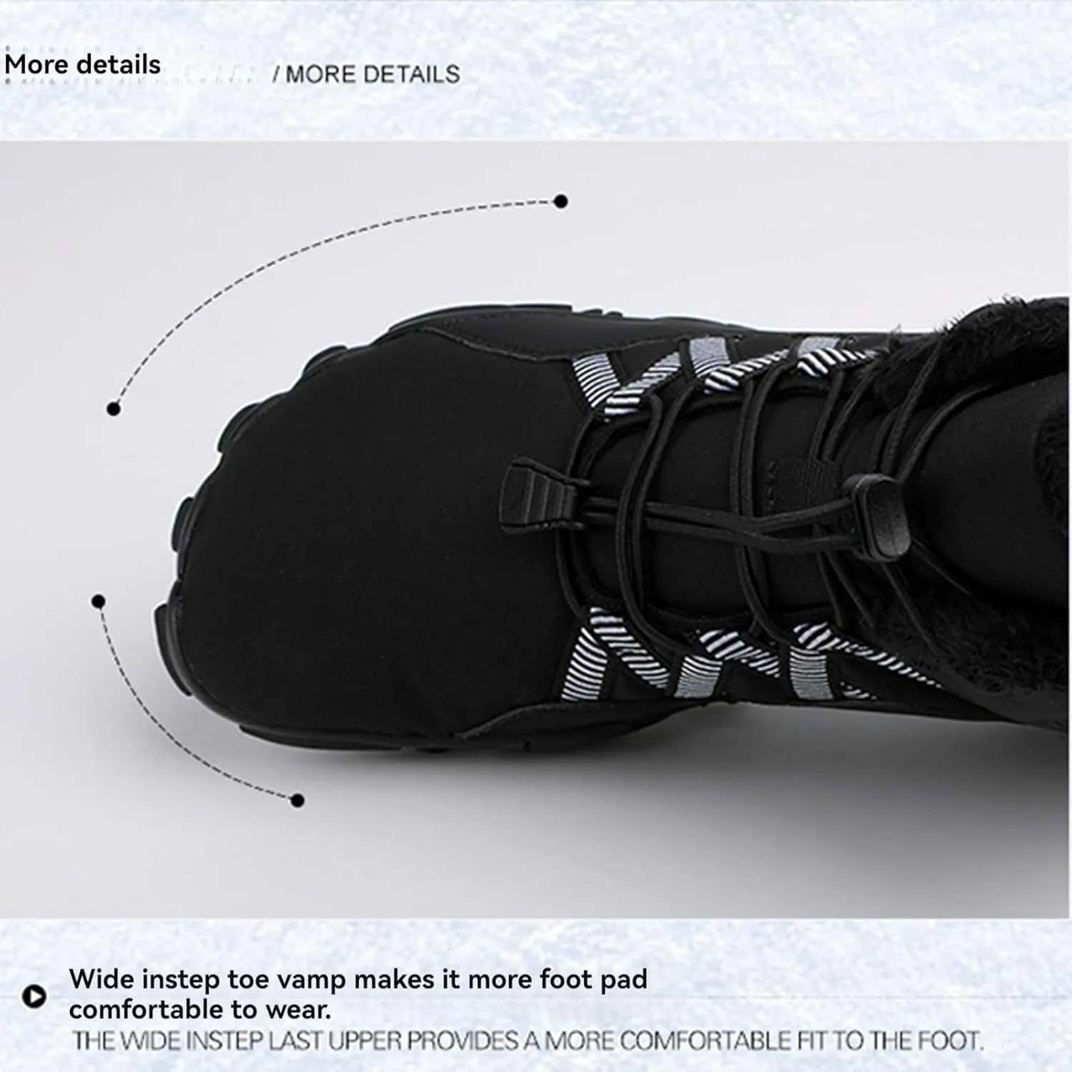 Mmoneyake Winter Snow Shoes for Women Men Warm Fur Lined Waterproof Snow Sneakers Minimalist Boot Barefoot Warm Ankle Booties Hiking Trekking Boots Comfortable Outdoor Anti Slip Shoes 2025