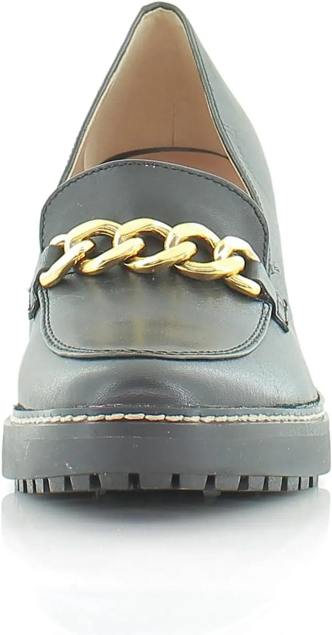 Naturalizer Women's Callie-Moc Loafer Pump Black Leather 8.5 M