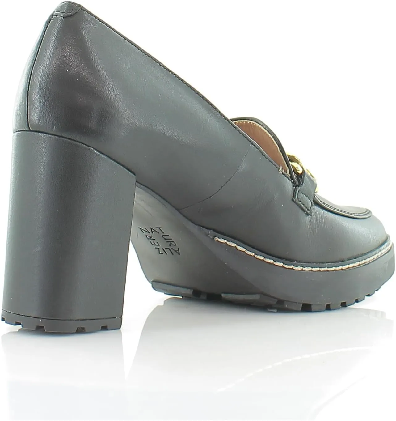 Naturalizer Women's Callie-Moc Loafer Pump Black Leather 8.5 M