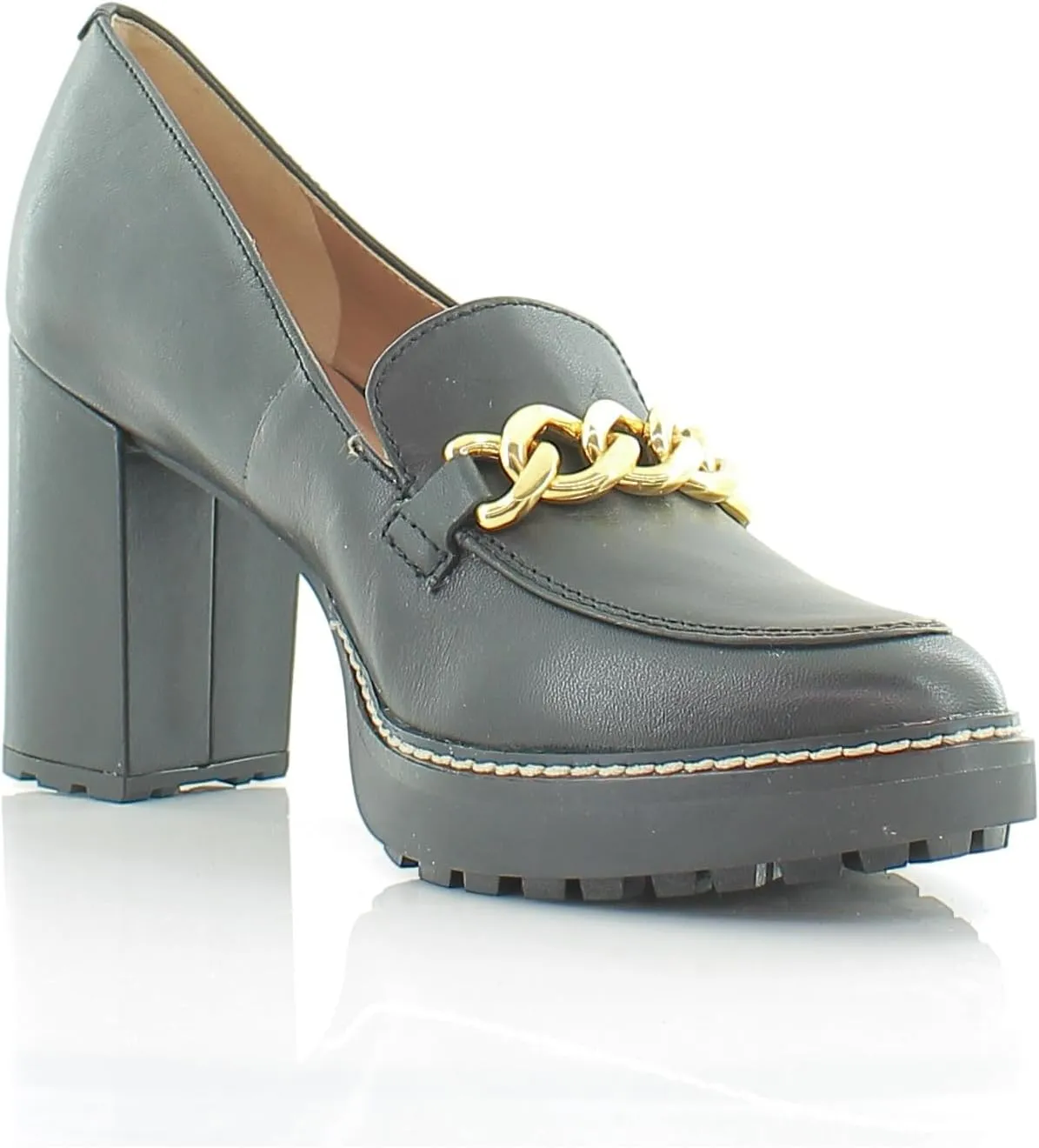 Naturalizer Women's Callie-Moc Loafer Pump Black Leather 8.5 M