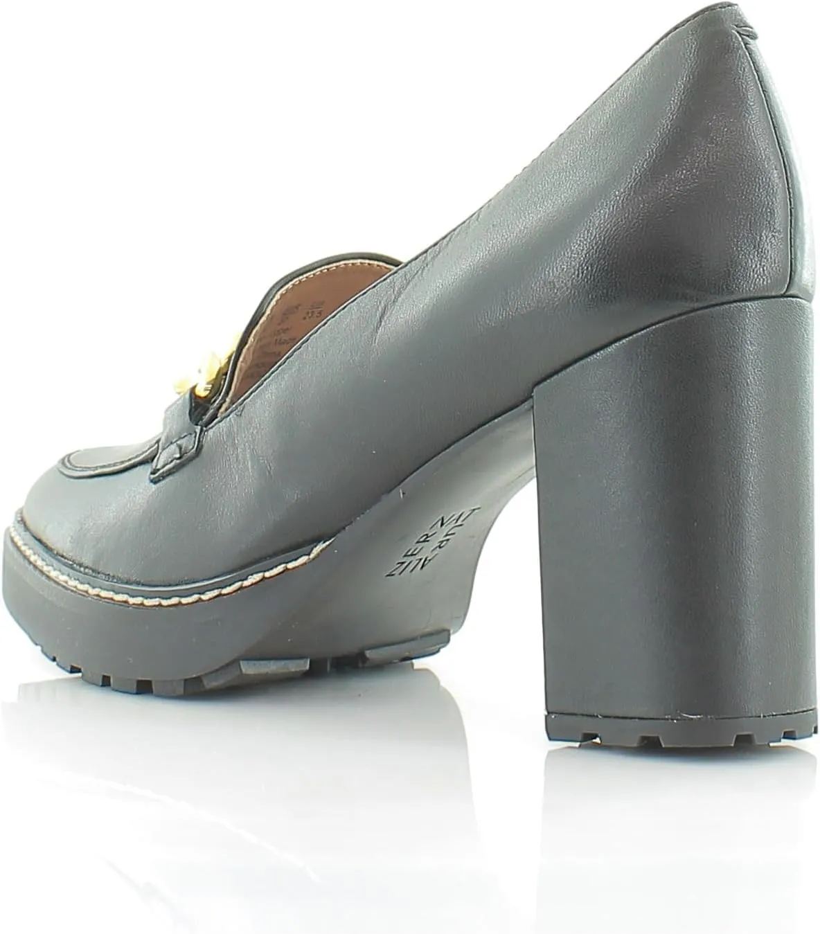 Naturalizer Women's Callie-Moc Loafer Pump Black Leather 8.5 M