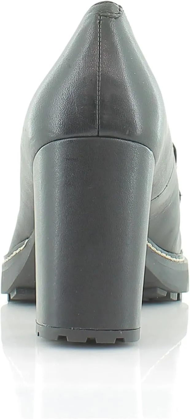 Naturalizer Women's Callie-Moc Loafer Pump Black Leather 8.5 M