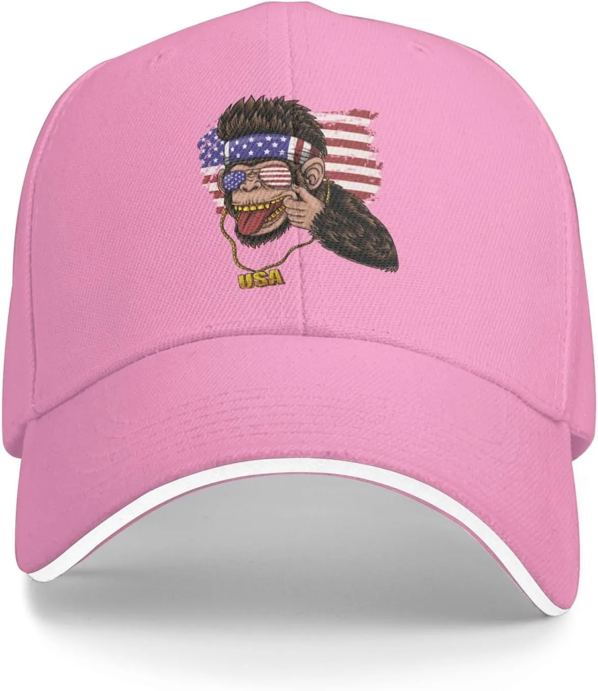 Naughty Monkey Baseball Cap Women Men Sun Hat Adjustable Trucker Hats Golf Caps
