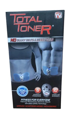 New Best Seller TOTAL TONER ABS Stimulator, EMS Abdominal Toning device, Rechargeable Wireless EMS Muscle Stimulator, FDA Cleared, Abs trainer, USB Charging, Muscle Pulse trainer, body, abdominal muscle toner