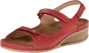 New Wolky Women's Tsunami Sandal Red Cartago 40
