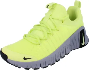 Nike Free Metcon 6 Men's Workout Shoes (FJ7127-700, Light Lemon Twist/Cement Grey) Size 10