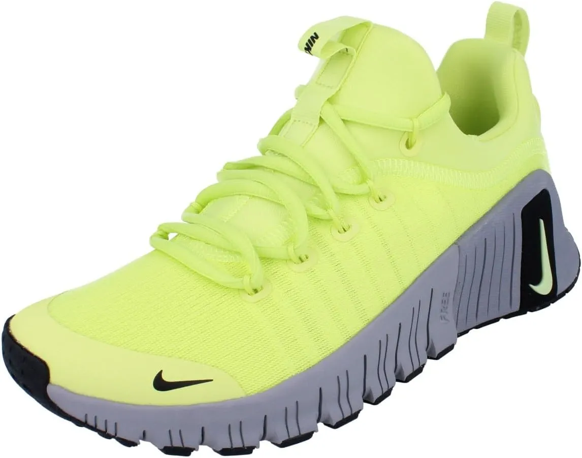 Nike Free Metcon 6 Men's Workout Shoes (FJ7127-700, Light Lemon Twist/Cement Grey) Size 10