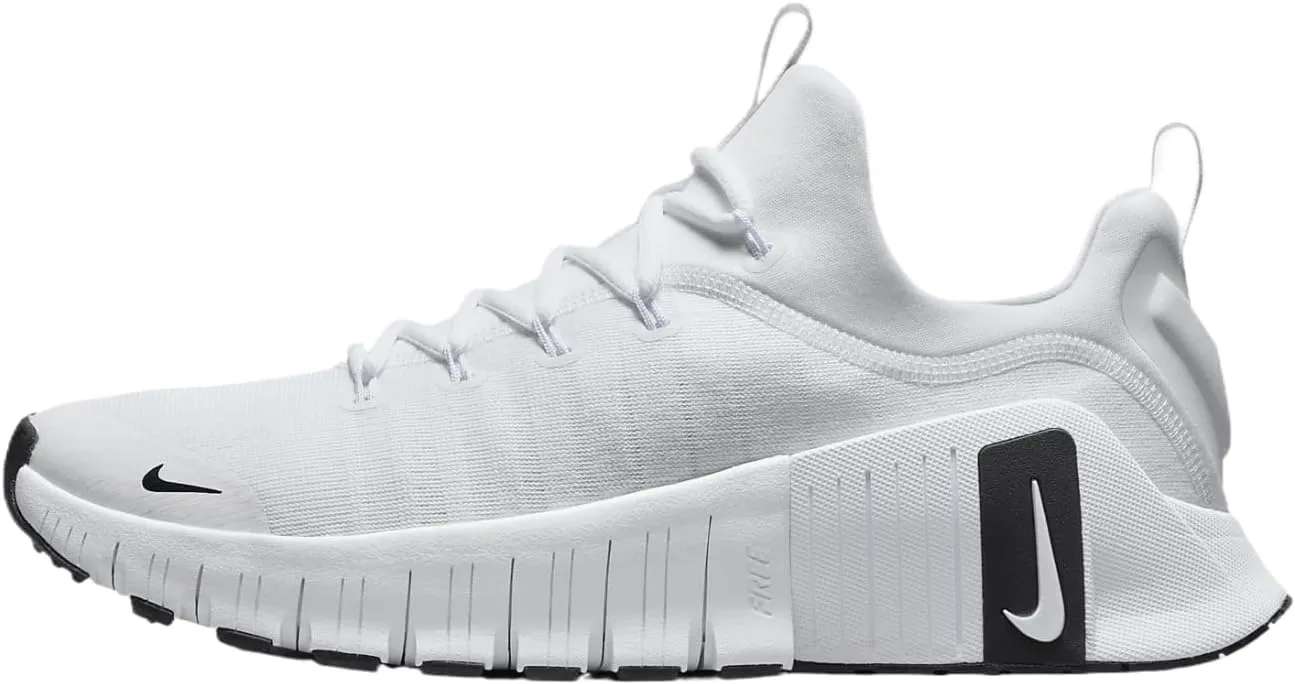 Nike Free Metcon 6 (Team Bank) Men's Workout Shoes (HM3754-100, White/White/Black) Size 11