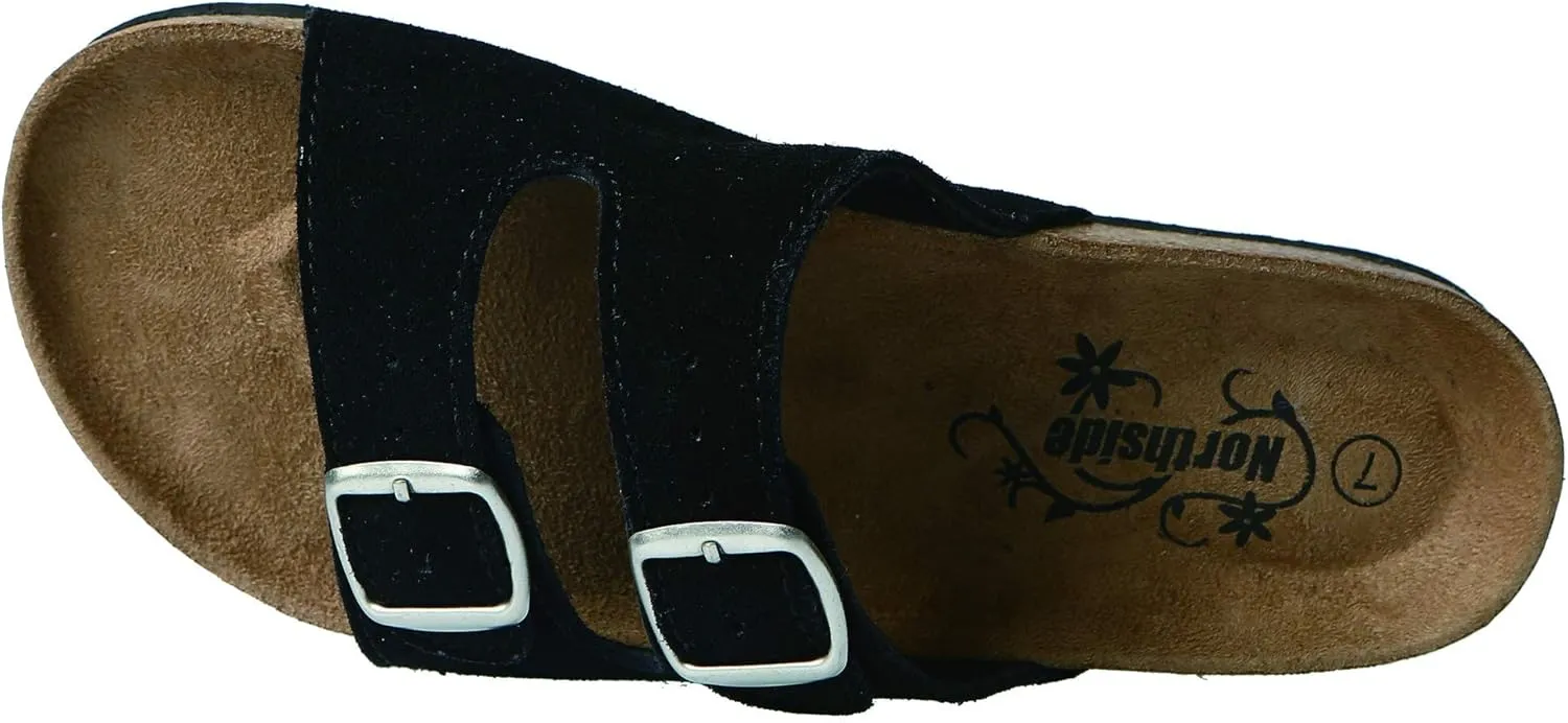 Northside Womens Mariani Leather Strap Cork Sandal