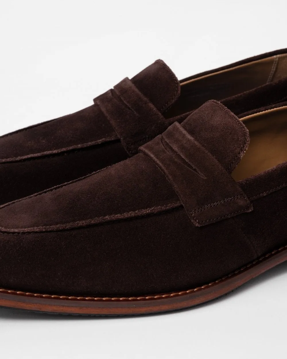 Oliver Sweeney Buckland Mens Suede Penny Loafers