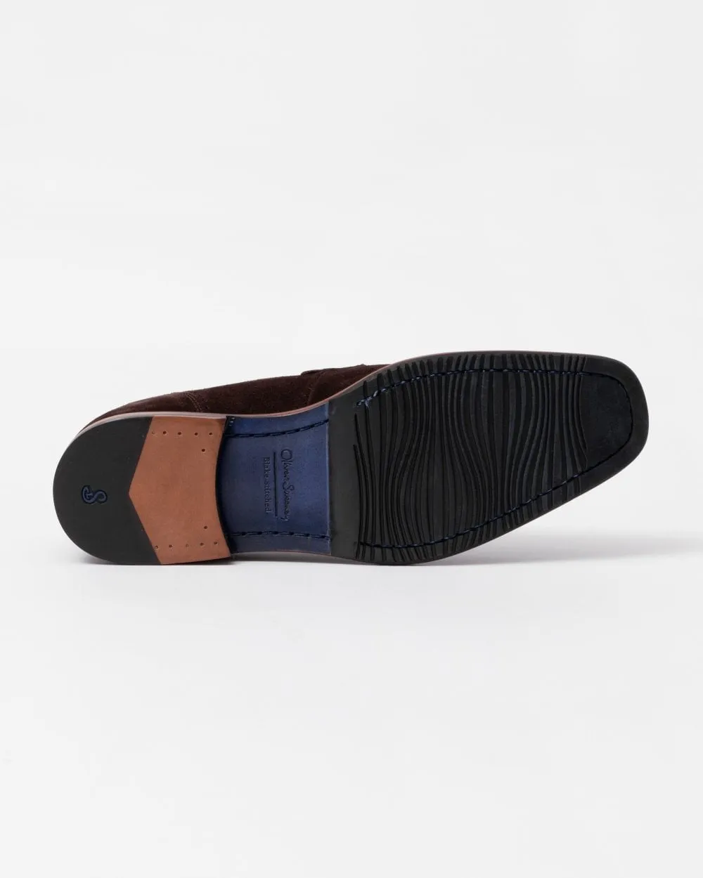 Oliver Sweeney Buckland Mens Suede Penny Loafers