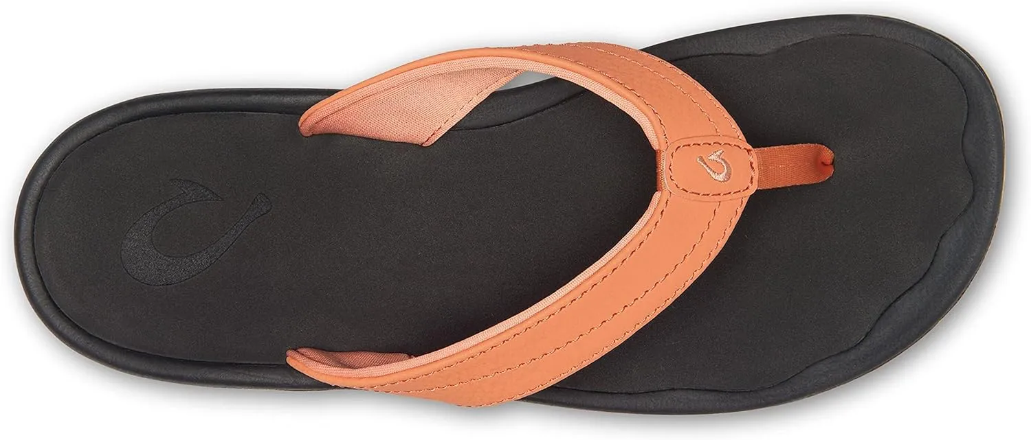 OLUKAI Ohana Women's Beach Sandals, Water Resistant Flip Flops, Arch Support & Comfort Fit, Lightweight & Durable, Enhanced Grip & Traction