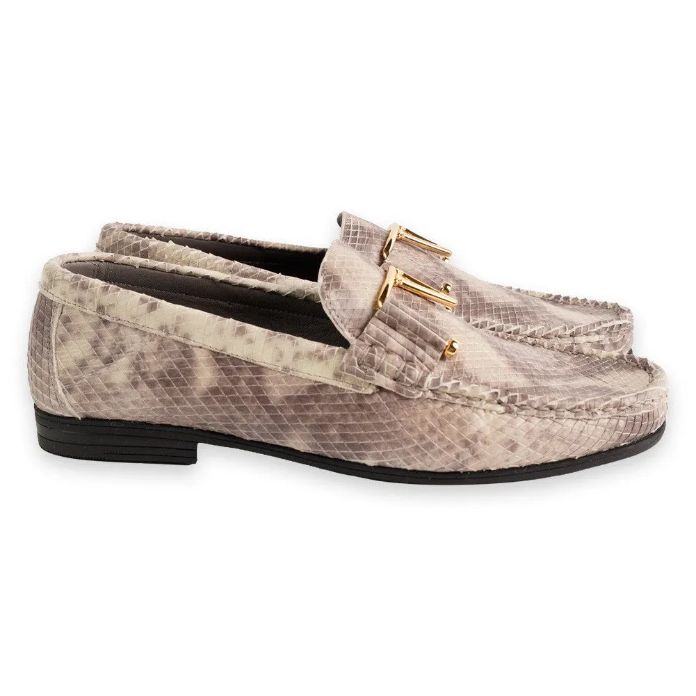 Pelle Line -3218 Python Buckle Loafer-Tan Multi