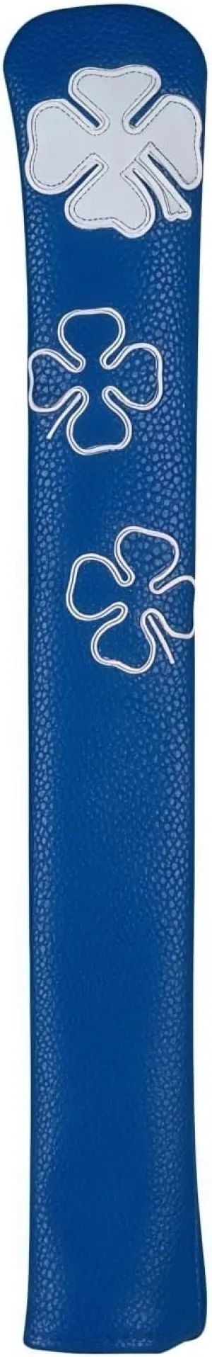 PU Leather Golf Alignment Stick Cover Headcover Lucky Clover Pattern Training Aid Case Golf Indicator Rod Holder Club Protector with Liner Velvet for Aiming Exercise