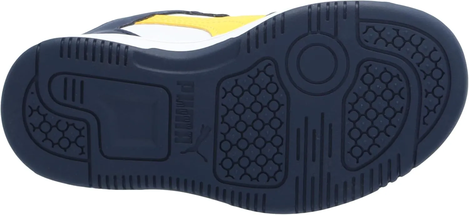 PUMA Unisex-Child Rebound Layup Hook and Loop Sneaker