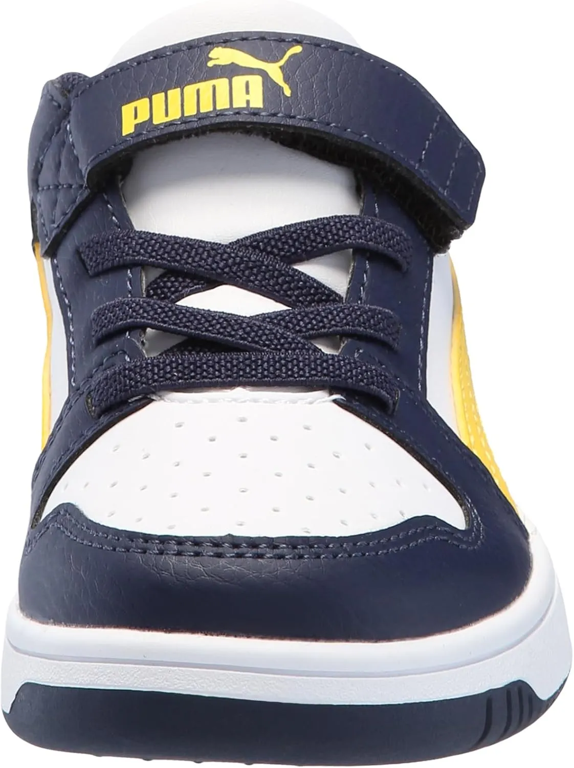 PUMA Unisex-Child Rebound Layup Hook and Loop Sneaker